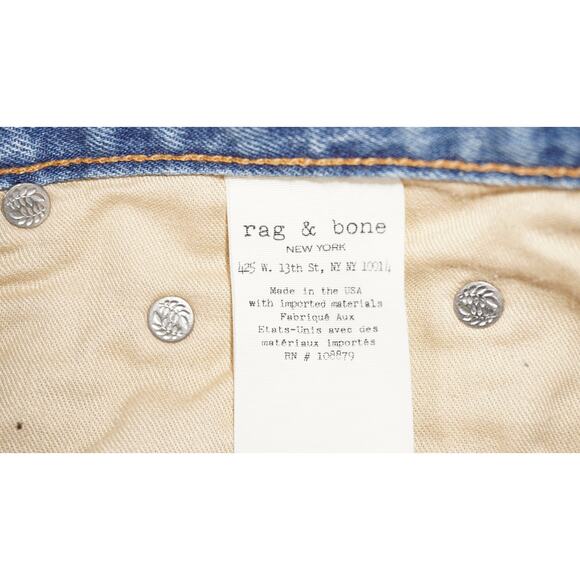 Rag & Bone Jean Shorts Women’s 25 Blue Distressed Cutoff Denim - Picture 4 of 4